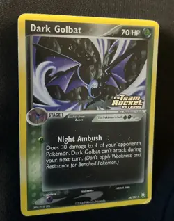 Pokemon Dark Golbat (Stamped) Holo Foil Played EX Team Rocket Returns 34/109 - Image 2