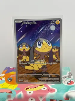 Pokemon Mega Evolution Base Helioptile 143/132 Illustration Rare NM - Image 1