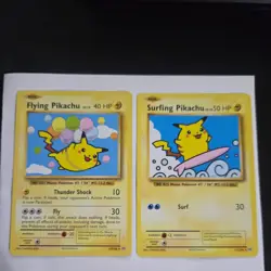 Pokemon TCG - Flying Pikachu & Surfing Pikachu Secret Rare Set XY Evolutions -NM - Image 1