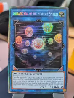 YuGiOh! Hieratic Seal of THe Heavenly Spheres RA02-EN039 Collectors Rare 1st Ed - Image 1