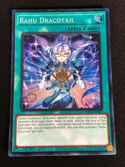 Yugioh Rahu Dragontail JUSH-EN009 1st Collectors (NM) - Image 1