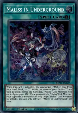 Maliss in Underground 1st Prismatic Secret MP25-EN127 Yu-Gi-Oh! - Image 1