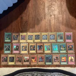 VINTAGE YUGIOH Includes 1st Edition, Dark Magician, Blue Eyes White Dragon! - Image 1