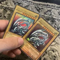 VINTAGE YUGIOH Includes 1st Edition, Dark Magician, Blue Eyes White Dragon! - Image 2