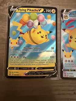 Flying Pikachu VMAX Flying Pikachu V Ultra Rare Pokemon TCG Card Cards - Image 3