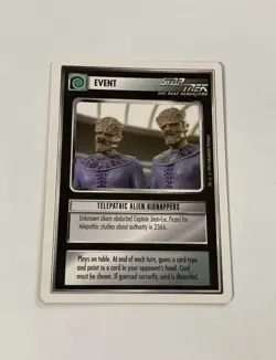 Star Trek CCG Event Telepathic Alien Kidnappers Uncommon Card - Image 1