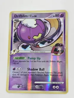 Pokemon Drifblim FB 3/147 Holo Rare Platinum Supreme Victors 2009 Card - Image 1