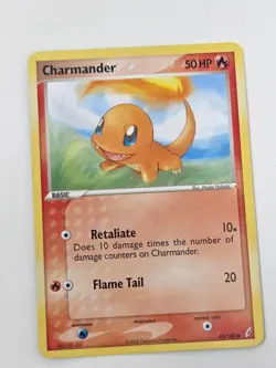 Pokemon Charmander 48/100 Fire Type Card EX Crystal Guardians 2006 Basic - Image 1