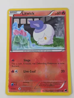Pokemon Litwick 14/116 Reverse Holo Rare Plasma Freeze 2013 Candle Card - Image 1