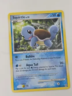 Pokemon Squirtle 112/132 Diamond & Pearl 2007 Basic Water-Type Level 15 Card - Image 1