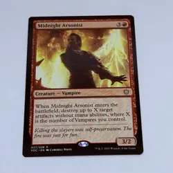 Midnight Arsonist 027/038 Magic The Gathering Trading Card MTG Tc7 - Image 1