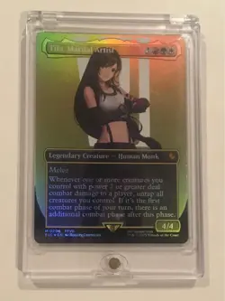 MTG Final Fantasy Tifa Lockhart Borderless Foil English Card Near Mint - Image 1