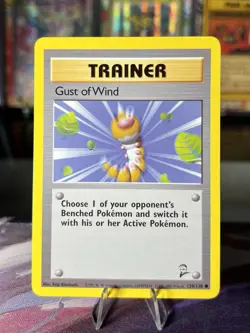 Gust of Wind 120/130 Base Set 2 Pokemon Card TCG Trainer - NM - Image 1