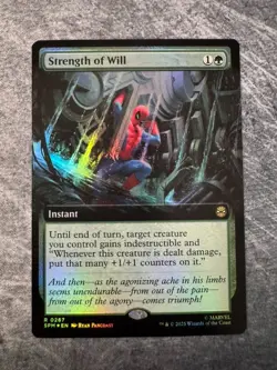 Strength of Will (Extended Art) Marvel's Spider-Man Foil NM - MTG - Image 1