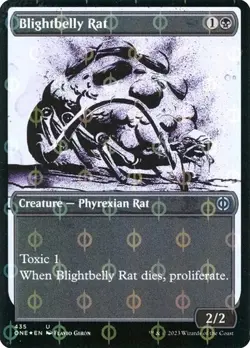 Blightbelly Rat - Step-and-Compleat Foil Showcase ONE NM MTG - Image 1