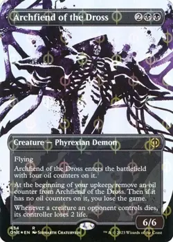Archfiend of the Dross - Step-and-Compleat Foil Extended Art Showcase ONE NM MTG - Image 1