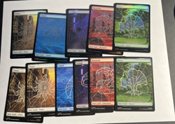 11X Magic the Gathering - Spiderman Full Art Lands X11 5 Foils 6 Non-Foils - Image 1