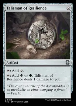 Talisman of Resilience - Ripple Foil MH3C LP MTG - Image 1