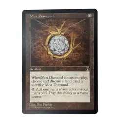 Mox Diamond Stronghold 1998 Near Mint Mtg Magic The Gathering Illus. Dan Frazier - Image 1