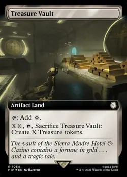 Treasure Vault - Surge Foil Extended Art PIP NM MTG - Image 1