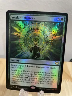 MTG Verdant Mastery FOIL #146/275 Strixhaven: School of Mages Rare STX NM/M - Image 1