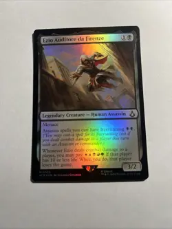 Ezio Auditore da Firenze Universes Beyond Assassin's Creed Foil MTG + Bonus Card - Image 1