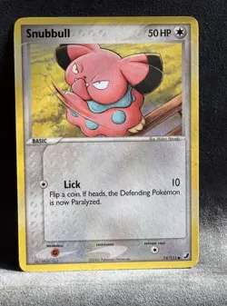 Snubbull 74/115 Unseen Forces Regular Pokemon TCG Moderately Played - Image 1