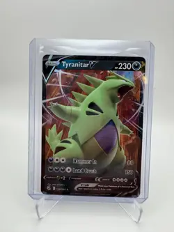 Tyranitar V 158/264 Ultra Rare SWSH08: Fusion Strike Pokemon TCG NM - Image 1