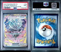 2025 POKEMON PRE EN PRISMATIC EVOLUTIONS #160 CORNERSTONE MASK OGERPON EX PSA 9 - Image 3