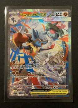 Mega Lucario EX 179/132 - SIR - Mega Evolution Base Set - Pokemon TCG - Image 1