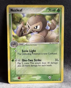 Nuzleaf 43/107 Deoxys Regular Pokemon TCG Lightly Played - Image 1