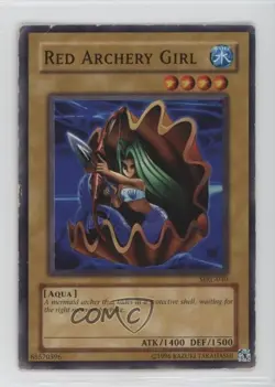 Red Archery Girl Unlimited YuGiOh Magic Ruler Booster #MRL-030 2002 - Image 1