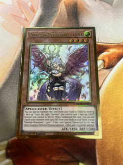 Familiar-Possessed - Lyna MGED-EN013 Gold Rare Misprint Near Mint Yugioh TCG - Image 1
