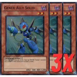 Yugioh Genex Ally Solid (HA04-EN005) SUPER RARE HOLO (NEAR MINT) (3X) - Image 1