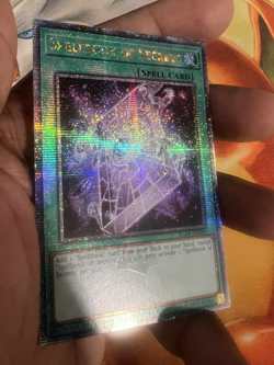 Spellbook of Secrets MISPRINT Quarter Century RA04-EN189 Near Mint Yugioh TCG - Image 1