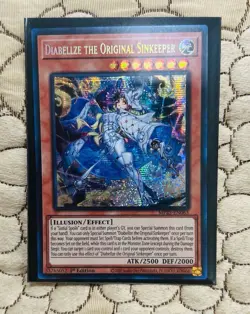 Yugioh! Diabellze the Original Sinkeeper MP25-EN063 Prismatic Secret Rare 1st NM - Image 1