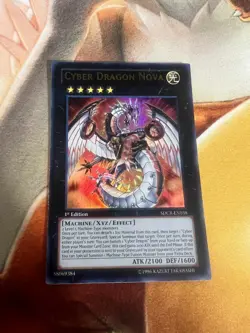 Cyber Dragon Nova SDCR-EN038 MISPRINT No Anubis Stamp Near Mint Yugioh TCG - Image 1