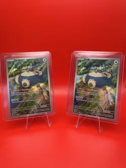 (2) Pokemon TCG Snorlax 051 Scarlet & Violet 151 Promo Card NM Condition - Image 1