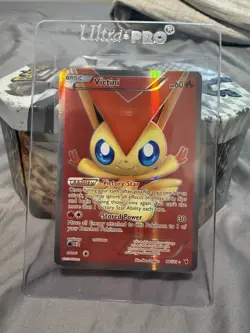 Pokemon TCG Victini 98/101 Noble Victories Full Art Holo Card LP Condition - Image 1
