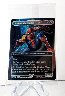 Magic The Gathering MTG Marvel Legends Spectacular Spider-Man Promo Card Sealed - Image 1