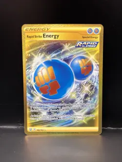 Pokemon TCG Rapid Strike Energy Gold Battle Styles 182/163 Card | Near Mint - Image 1