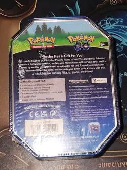 Pokemon Go Trading Card Tin 2022 Still Sealed New Pikachu - Image 2