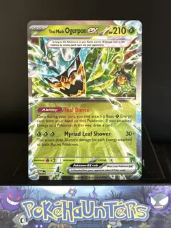 Pokemon Card Teal Mask Ogerpon ex 025/167 Twilight Masquerade Near Mint - Image 1