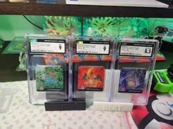 Charizard, Venusaur, Blastoise CGC Pokemon Card 1999 Action Flipz Series One - Image 1