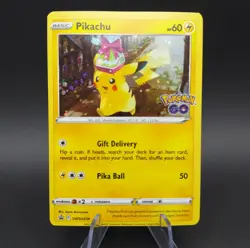 Pikachu Prismatic Evolutions Pokemon Go All Holo 3 Card Pikachu Set Near Mint + - Image 4