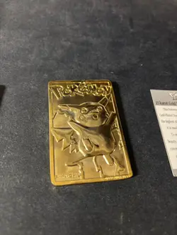 gold plated pokemon cards 1999 #25 PIKACHU & #150 MEWTWO - Image 4