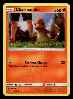 Charmander 4/18 Holo Detective Pikachu Pokemon Card MP - Image 1