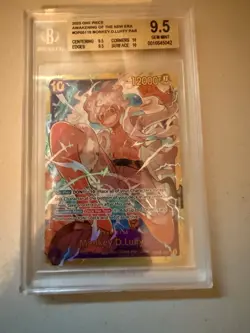 BGS 9.5 MONKEY D LUFFY OP05-119 SEC AWAKENING NEW ERA ONE PIECE CARD JAPANESE - Image 1