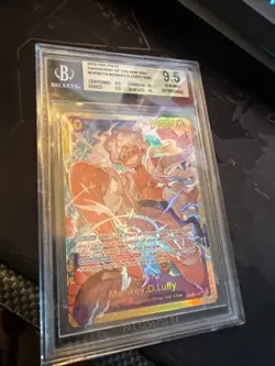 BGS 9.5 MONKEY D LUFFY OP05-119 SEC AWAKENING NEW ERA ONE PIECE CARD JAPANESE - Image 2