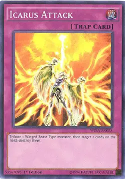 Yu-Gi-Oh Card - WIRA-EN058 - ICARUS ATTACK (super rare holo) - NM/Mint - Image 1
